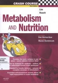 Crash course metabolism and nutrition 3 Ed.