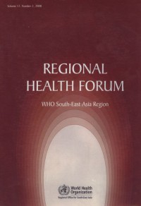Regional health forum Vol. 12 No. 2 2008