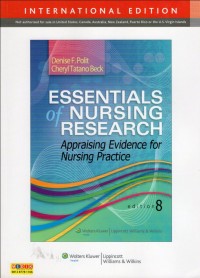 Essentials of nursing research : appraising evidence for nursing pratice